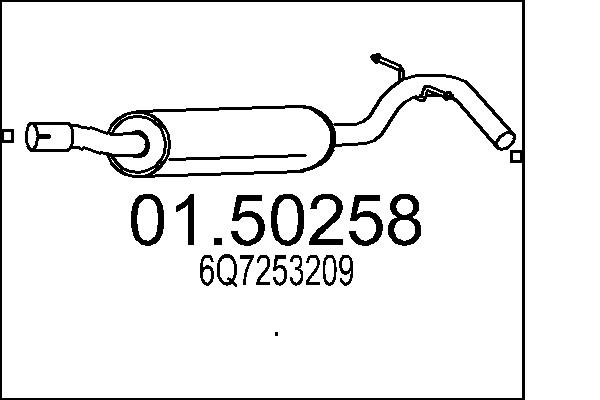 Middle Silencer - 01.50258 MTS
