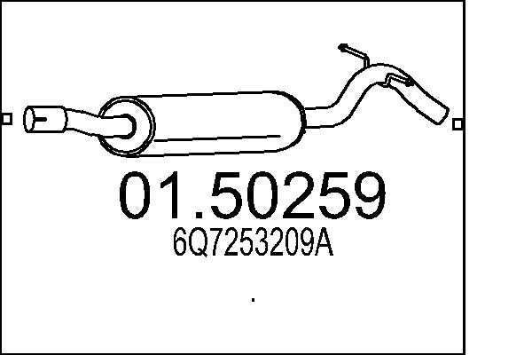 Middle Silencer - 01.50259 MTS