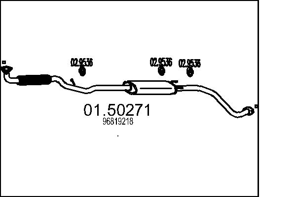 Middle Silencer - 01.50271 MTS