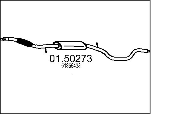 Middle Silencer - 01.50273 MTS