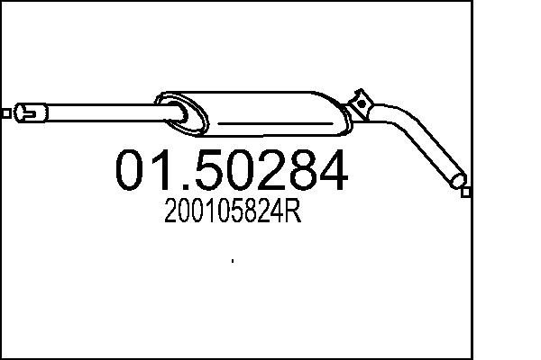 Middle Silencer - 01.50284 MTS
