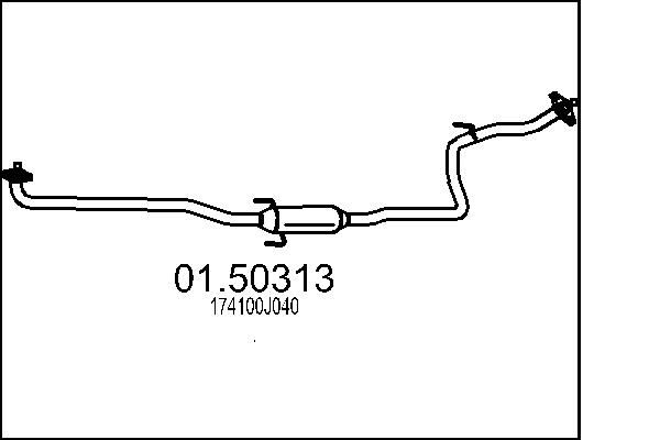Middle Silencer - 01.50313 MTS