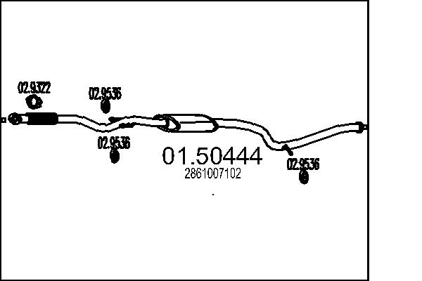 Middle Silencer - 01.50444 MTS