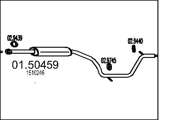Middle Silencer - 01.50459 MTS