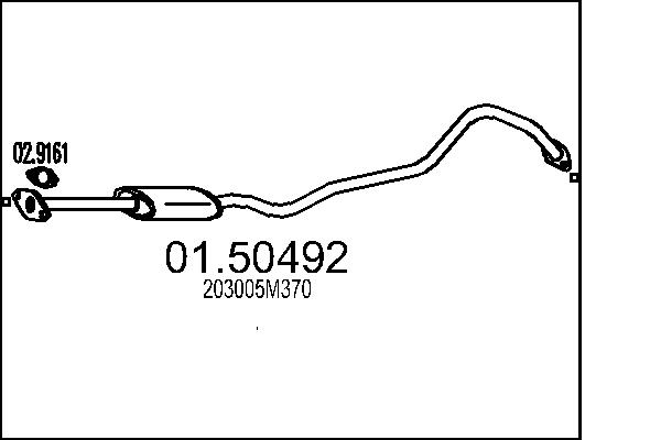 Middle Silencer - 01.50492 MTS