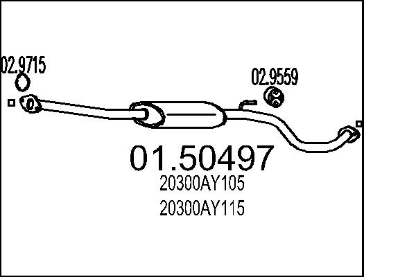Middle Silencer - 01.50497 MTS