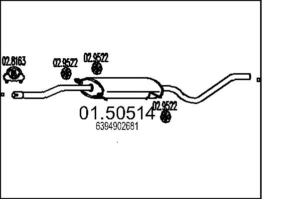 Middle Silencer - 01.50514 MTS