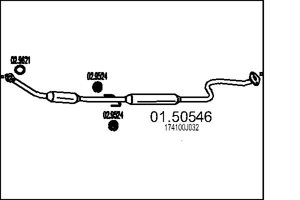 Middle Silencer - 01.50546 MTS