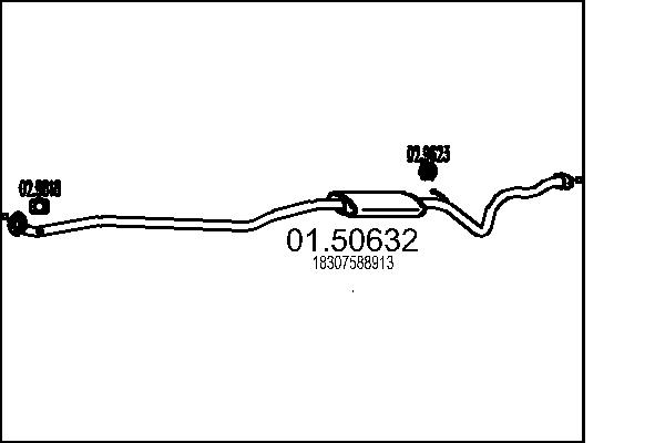 Middle Silencer - 01.50632 MTS