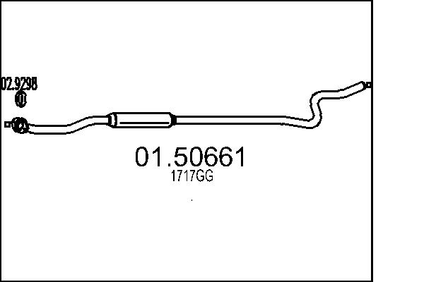 Middle Silencer - 01.50661 MTS