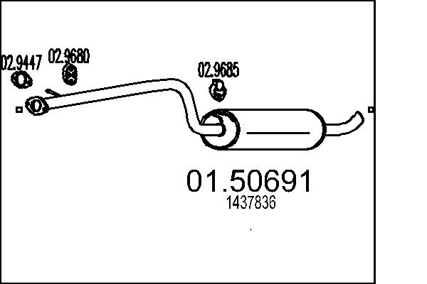 Middle Silencer - 01.50691 MTS