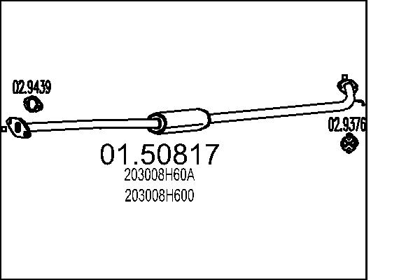 Middle Silencer - 01.50817 MTS