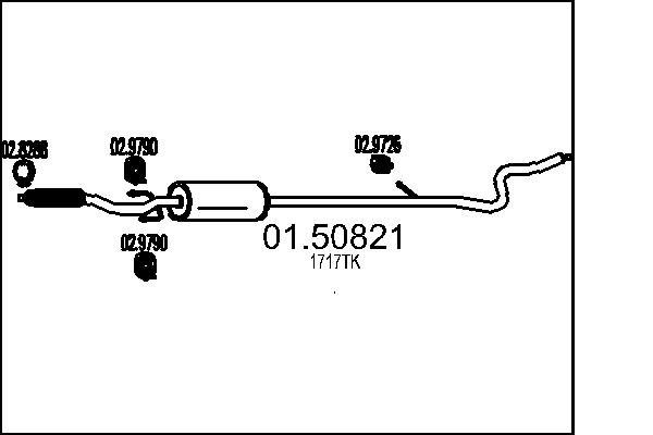 Middle Silencer - 01.50821 MTS