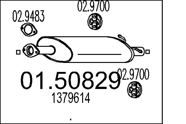 Middle Silencer - 01.50829 MTS