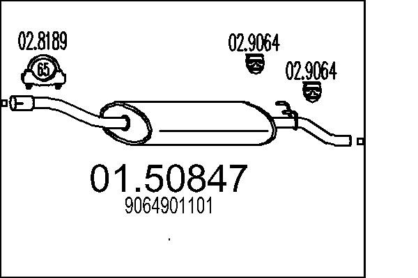 Middle Silencer - 01.50847 MTS