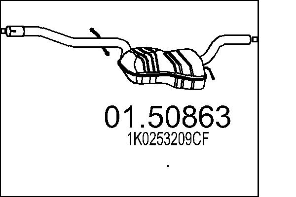 Middle Silencer - 01.50863 MTS