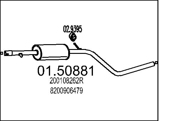 Middle Silencer - 01.50881 MTS