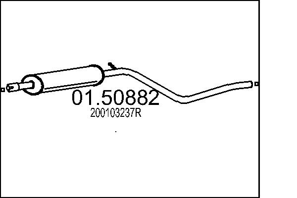 Middle Silencer - 01.50882 MTS