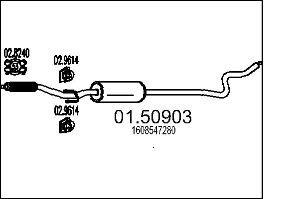 Middle Silencer - 01.50903 MTS