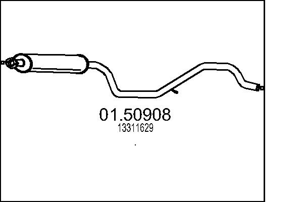 Middle Silencer - 01.50908 MTS