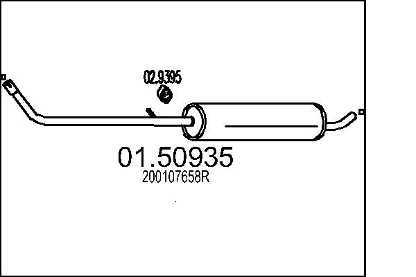 Middle Silencer - 01.50935 MTS