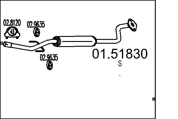 Middle Silencer - 01.51830 MTS