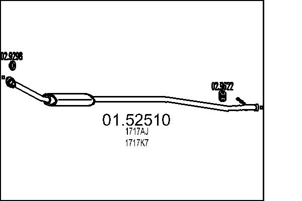 Silenziatore centrale - 01.52510 MTS