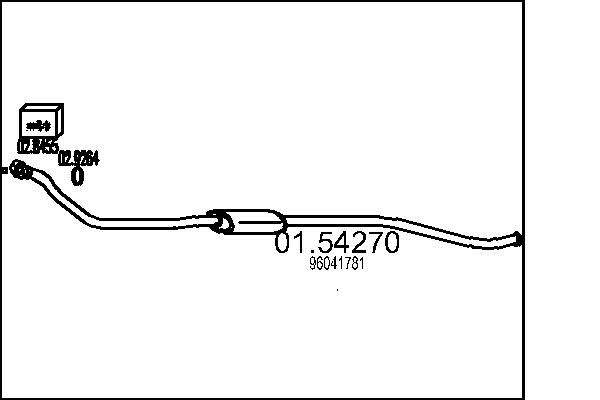 Silenziatore centrale - 01.54270 MTS