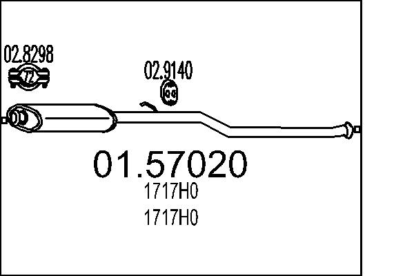 Middle Silencer - 01.57020 MTS