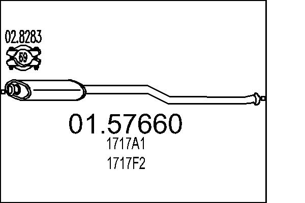 Middle Silencer - 01.57660 MTS