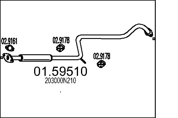Middle Silencer - 01.59510 MTS