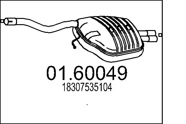 End Silencer - 01.60049 MTS
