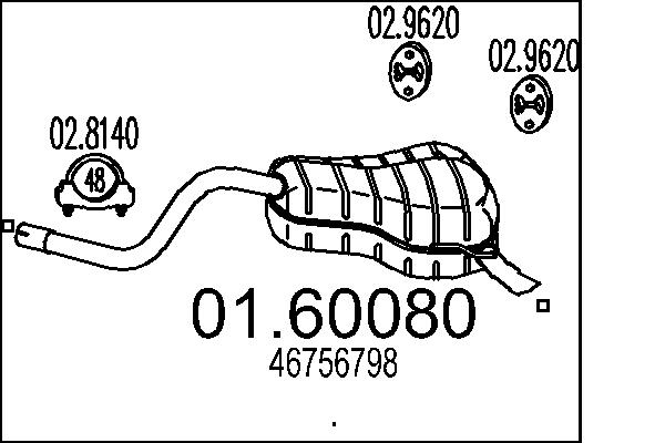 End Silencer - 01.60080 MTS