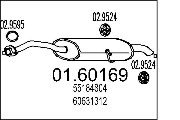 End Silencer - 01.60169 MTS