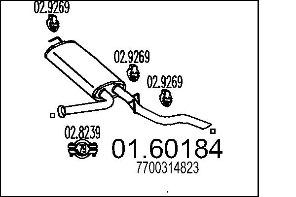 End Silencer - 01.60184 MTS