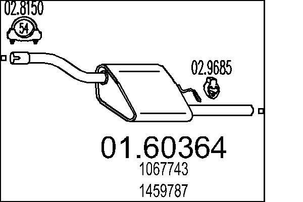 End Silencer - 01.60364 MTS