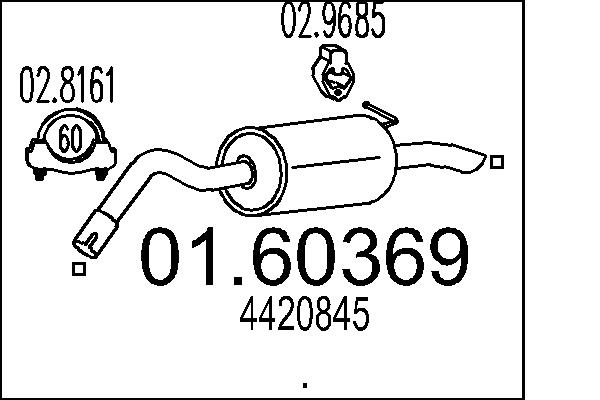 End Silencer - 01.60369 MTS