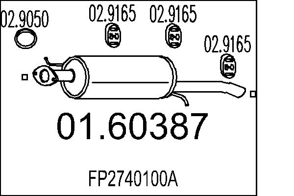 End Silencer - 01.60387 MTS
