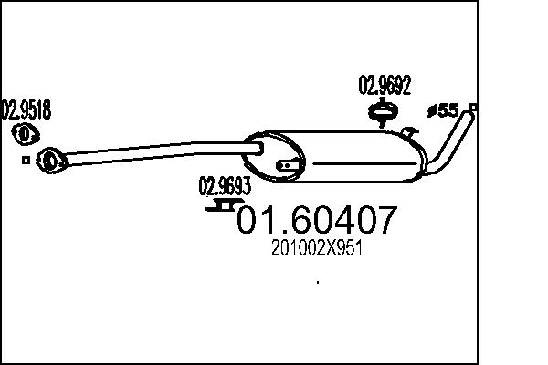 End Silencer - 01.60407 MTS