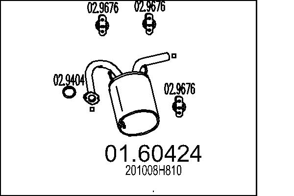 End Silencer - 01.60424 MTS