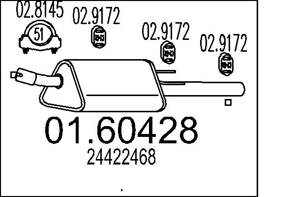 End Silencer - 01.60428 MTS