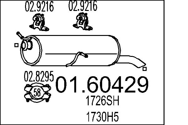 End Silencer - 01.60429 MTS