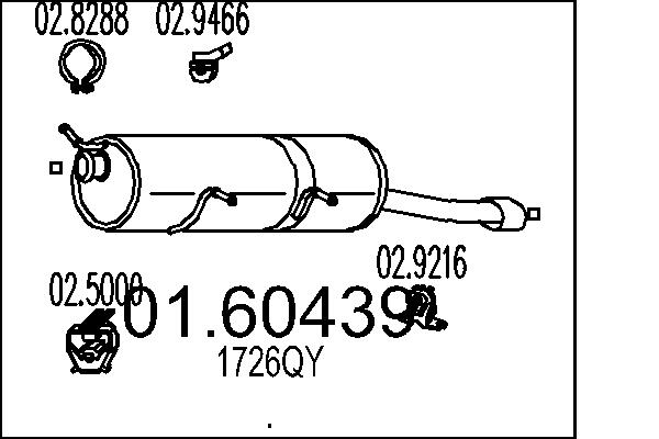 End Silencer - 01.60439 MTS