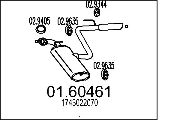 End Silencer - 01.60461 MTS