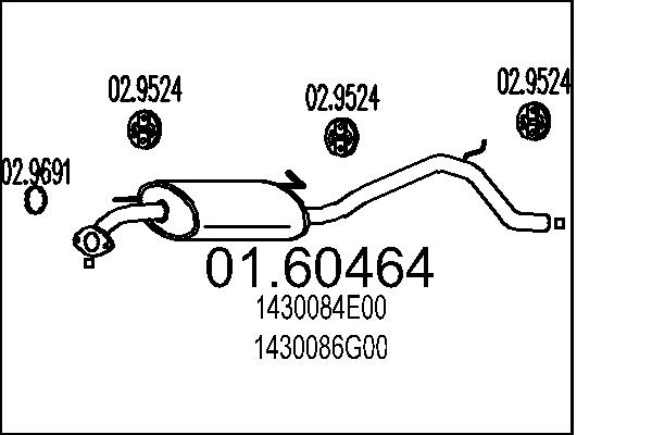 End Silencer - 01.60464 MTS