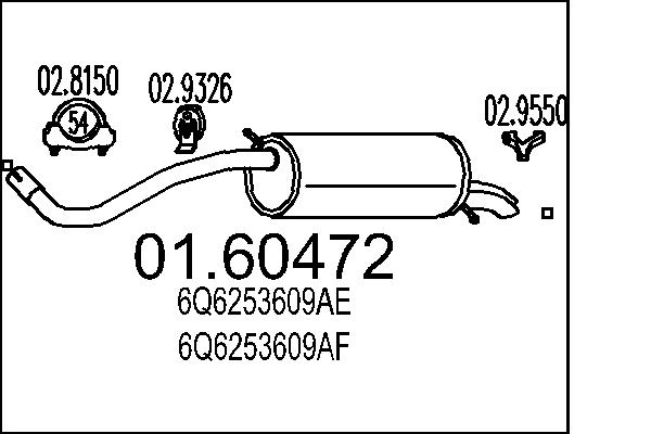 End Silencer - 01.60472 MTS