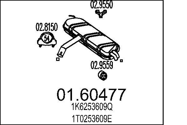 End Silencer - 01.60477 MTS