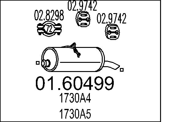 End Silencer - 01.60499 MTS