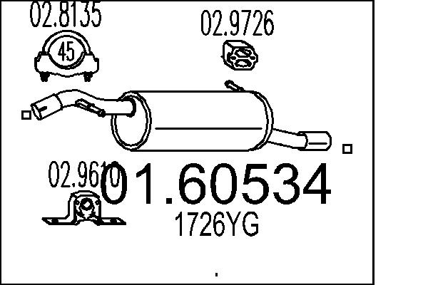 End Silencer - 01.60534 MTS