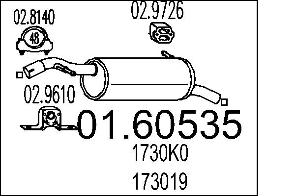 End Silencer - 01.60535 MTS